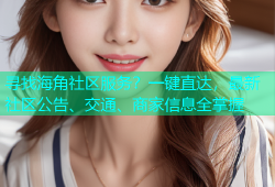 寻找海角社区服务？一键直达，最新社区公告、交通、商家信息全掌握