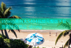 strong黑科大S404视频完整版下载-海角社区热议-strong