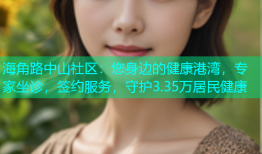 海角路中山社区：您身边的健康港湾，专家坐诊，签约服务，守护3.35万居民健康