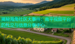 揭秘海角社区大事件：南平视频平台的社交与信息分享中心