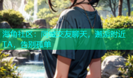 海角社区：同城交友聊天，邂逅附近TA，告别孤单
