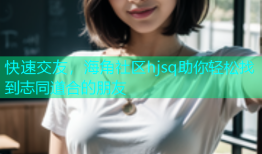 快速交友，海角社区hjsq助你轻松找到志同道合的朋友