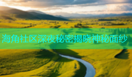 海角社区深夜秘密揭晓神秘面纱