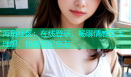 海角社区：在线登录，畅聊情感生活理想，快速匹配交友