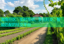 海角社区：实时互动、多元社交、智能匹配的社交平台