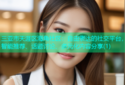 三亚市天涯区海角社区：自由表达的社交平台，智能推荐、话题讨论、多元化内容分享(1)