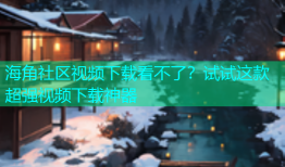 海角社区视频下载看不了？试试这款超强视频下载神器
