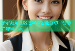 亲家海角社区道屏幕智能互动平台助力邻里交流