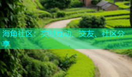 海角社区：实时互动、交友、社区分享