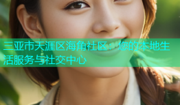 三亚市天涯区海角社区：您的本地生活服务与社交中心