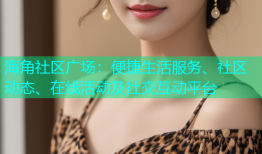 海角社区广场：便捷生活服务、社区动态、在线活动及社交互动平台