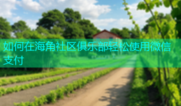 如何在海角社区俱乐部轻松使用微信支付