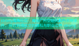 strong海角社区：揭秘广州空姐执勤内衣照事件，探讨网络社交的隐私与职业边界-strong