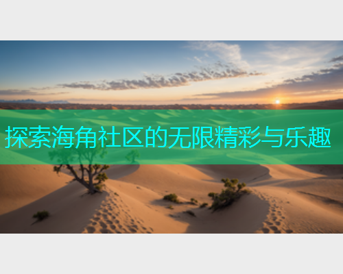 探索海角社区的无限精彩与乐趣
