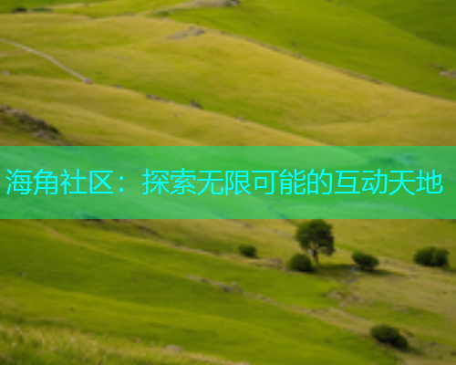 海角社区：探索无限可能的互动天地
