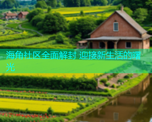 海角社区全面解封 迎接新生活的曙光