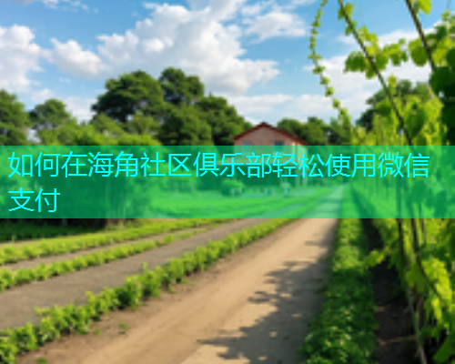 如何在海角社区俱乐部轻松使用微信支付