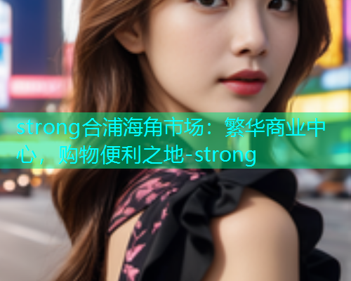 strong合浦海角市场：繁华商业中心，购物便利之地-strong