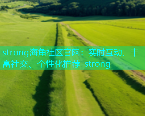 strong海角社区官网：实时互动、丰富社交、个性化推荐-strong