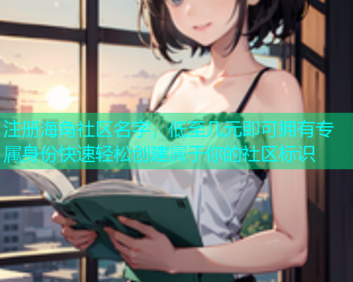 注册海角社区名字，低至几元即可拥有专属身份快速轻松创建属于你的社区标识