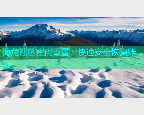 海角社区密码重置，快速安全恢复账号
