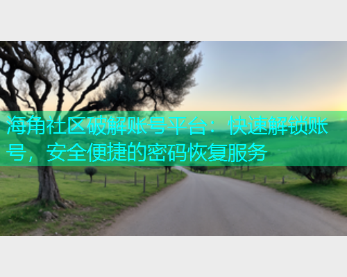海角社区破解账号平台：快速解锁账号，安全便捷的密码恢复服务